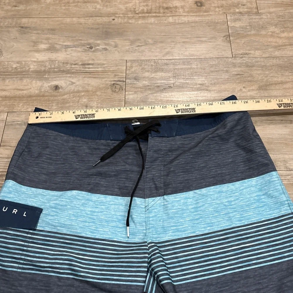 Rip Curl Mirage‎ Ultimate Stretch Boardshorts Men's Sz 36 Blue Swim Surf Boat